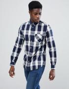 Selected Homme Regular Checked Shirt - Navy