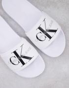 Calvin Klein Viggo Slides In White