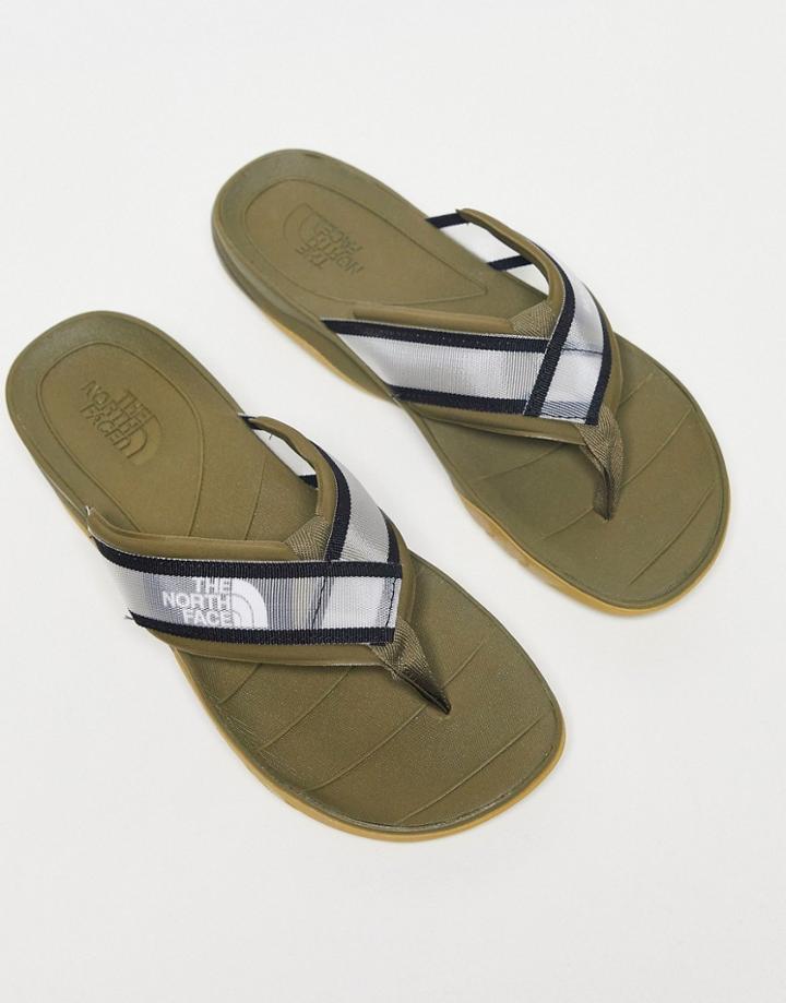 The North Face Skeena Sport Flip Flops In Green