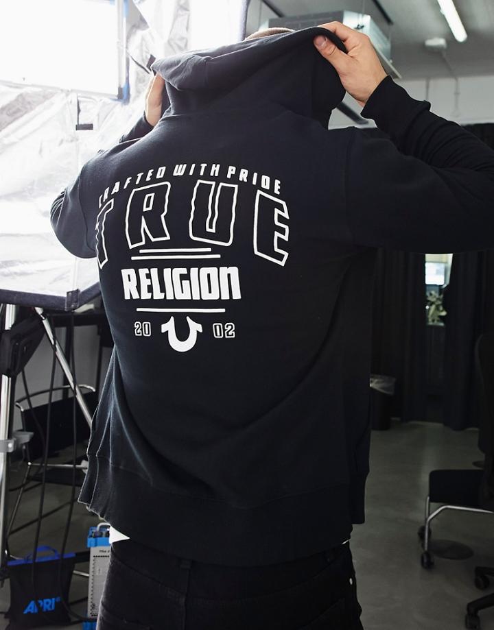 True Religion Hoodie In Black