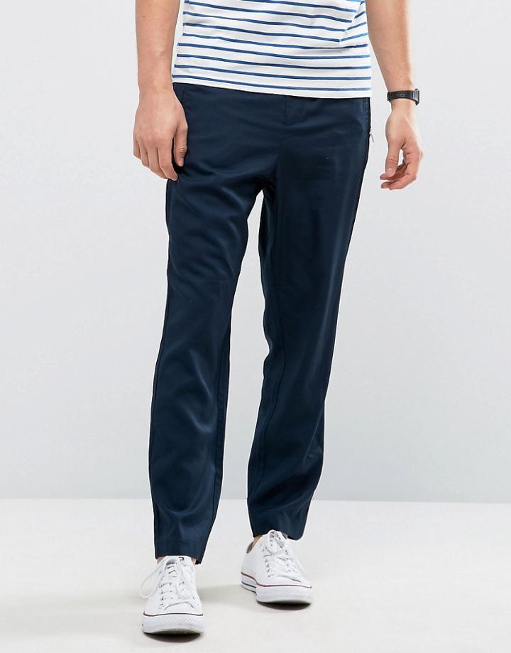 Kiomi Pant With Zip Pockets - Navy