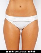 Asos Fuller Bust Exclusive Marilyn Bikini Pant - White