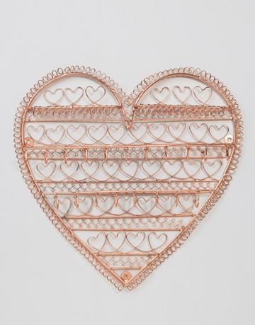 Sass & Belle Copper Heart Jewelry Holder - Copper