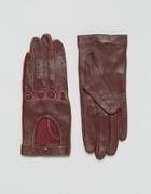 Lavand Leather Gloves - Red