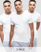 Original Penguin 3 Pack Lounge T-shirt In White - White