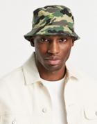 Penguin Core Bucket Hat In Camo-green