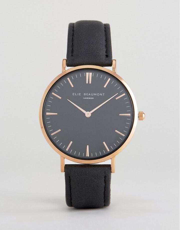 Elie Beaumont Black On Black Watch - Black