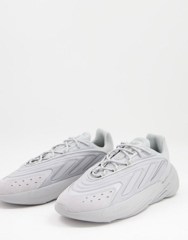 Adidas Originals Ozelia Sneakers In Triple Gray-grey