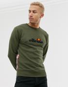 Ellesse Mexicali Sweat With Taping In Khaki-green