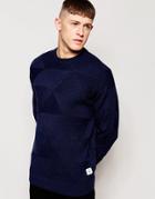 Bellfield Perlan Knitted Sweater - Navy
