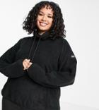 Asos 4505 Curve Ski Mid Layer Over The Head Fleece-black
