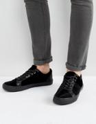 Brave Soul Elite Velvet Sneakers - Black