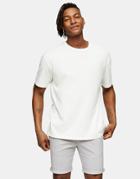 Topman Chino Skinny Shorts In Light Gray-grey