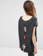 See U Soon Festival Sweater With Back Detail - Gray