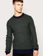 Another Influence Twist Sweater - Navy