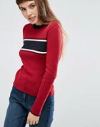 Asos Sweater With Stripe - Multi