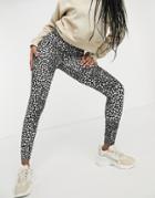 Miss Selfridge Leggings In Animal Print-multi