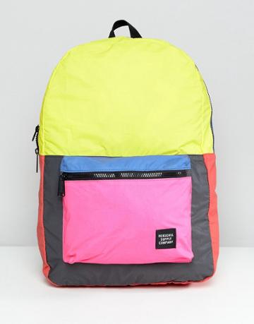Herschel Supply Co. Packable Reflective Backpack In Color Block - Multi