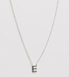 Designb London Sterling Silver E Initial Necklace - Silver