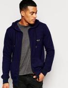 Nicce Pique Zip Hoody - Navy