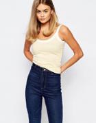 Rollas Sunshine Tank With Low Back - Yellow