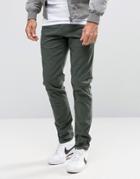 Selected Homme Skinny Fit Chino With Stretch - Green