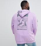Puma Plus Hoodie With Back Print In Purple Exclusive To Asos - Purple