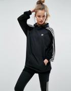 Adidas Originals Adicolor Deluxe Knitted Longline Hoodie - Black