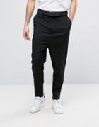 Asos Drop Crotch Pant In Black - Black