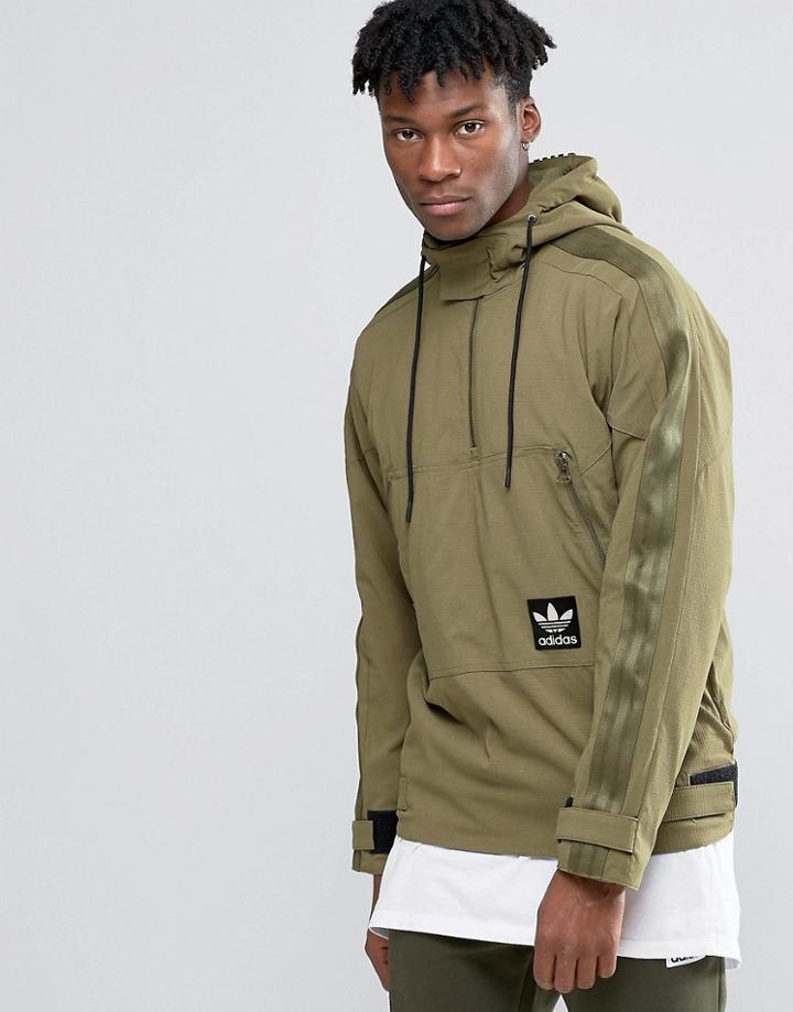 Adidas Originals Brand Pack Hoodie In Green Ay9293 - Green