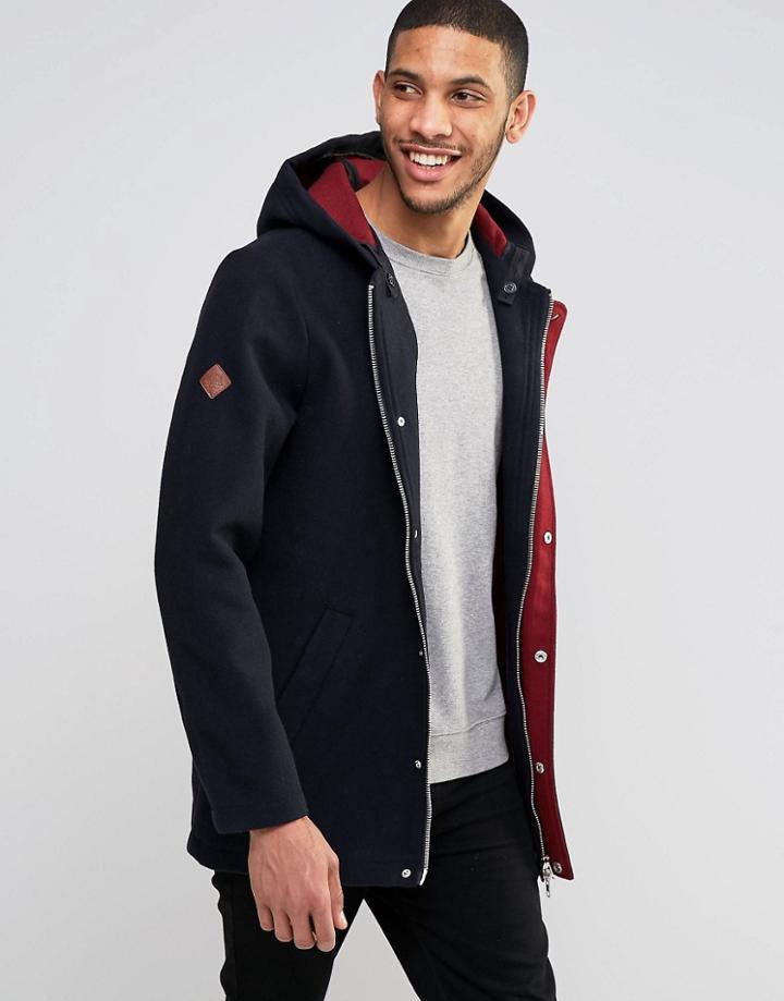 Bellfield Wool Smart Parka - Black