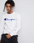 Champion Sweatshirt With Large Logo In White - White