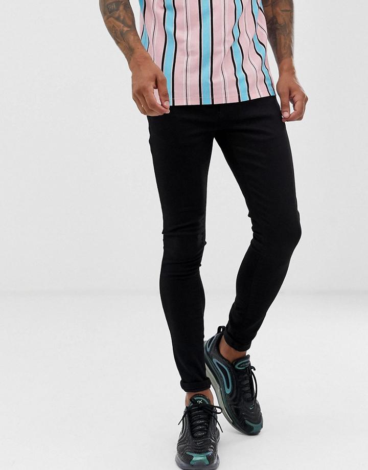 River Island Spray On Skinny Jeans In Black