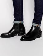 Aldo Bellisio Leather Double Zip Boots - Black