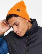Jack Wolfskin Rib Beanie In Orange