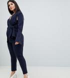 Club L Plus Tailored Pants - Navy