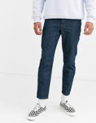 Asos Design Classic Rigid Jeans In Tint Dark Wash Blue