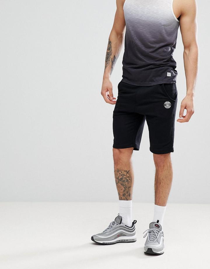 Blend Jersey Shorts In Black - Black