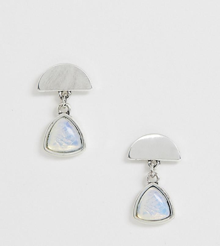 Glamorous Exclusive Silver Moonstone Drop Earrings