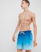 Hollister Magic Print Guard Swim Shorts Lilos Come Out When Wet In Blue - Blue