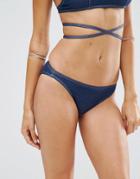 Motel Denim Bikini Bottom - Denim Look