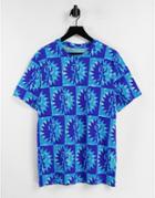Nike Festival Sun Dancer All Over Print T-shirt In Aqua/blue-blues