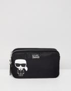 Karl Lagerfeld Iconic Nylon Pouch Bag - Black