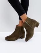 Selected Suede Boot - Green