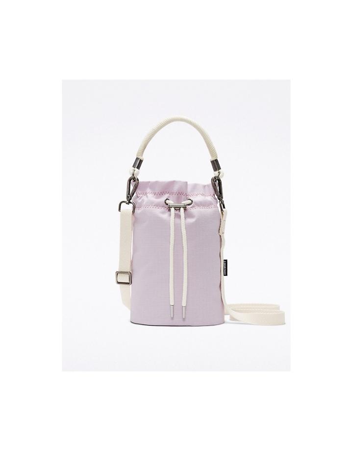 Converse Rope Detail Mini Bucket Bag In Lilac-purple