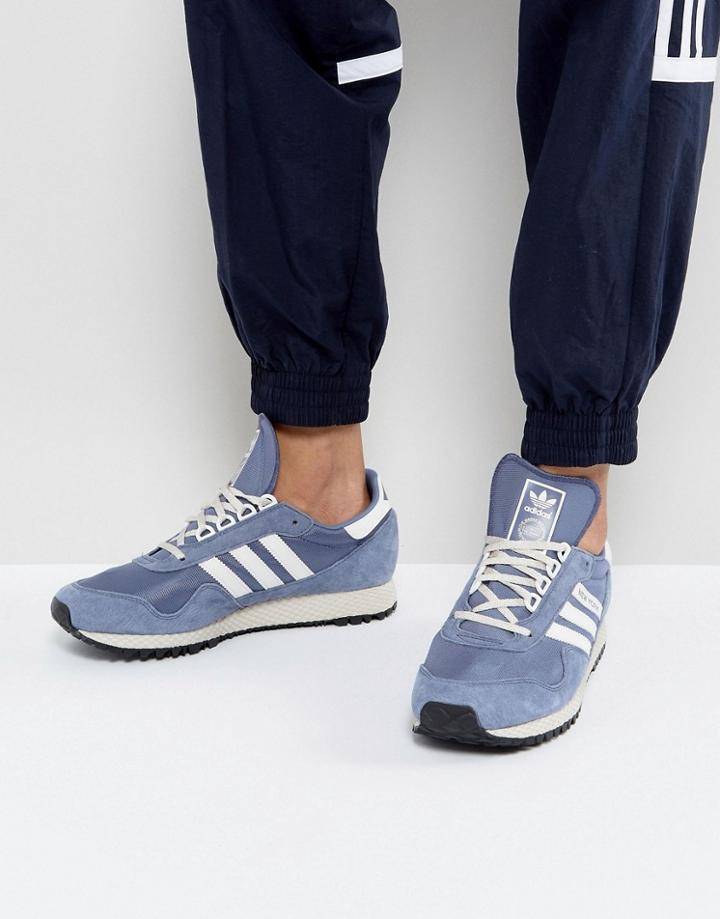 Adidas Originals New York Sneakers In Purple By9340 - Purple