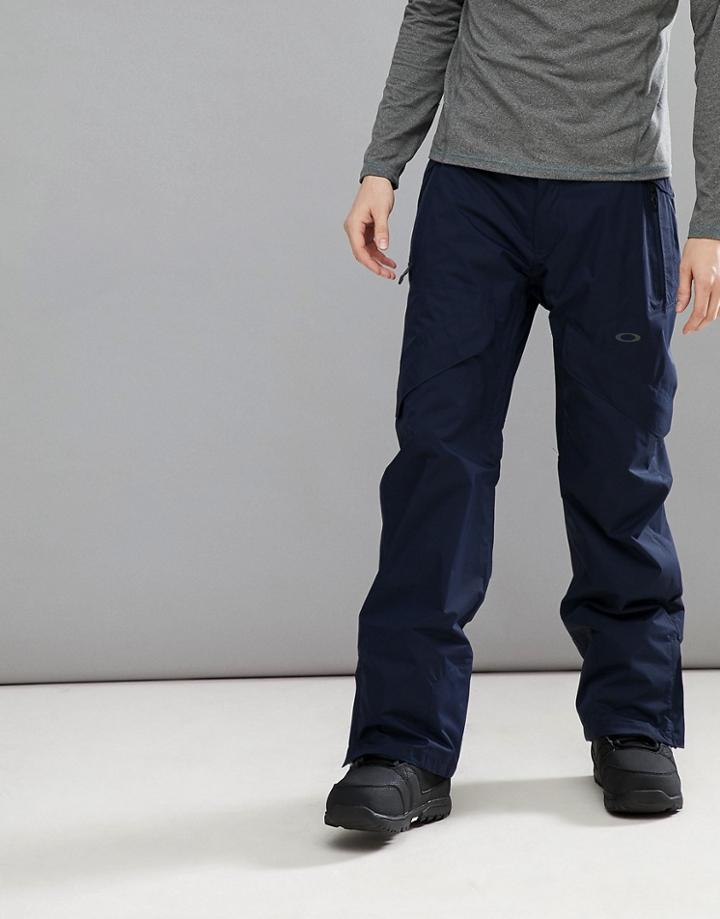Oakley Snow Vertigo Bzs Ski Pants 15k Waterproof In Navy - Navy