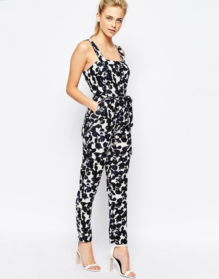 Oasis Mono Print Jumpsuit - Multi
