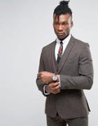 Rudie Slim Fit Suit Jacket In Paddy Brown - Brown