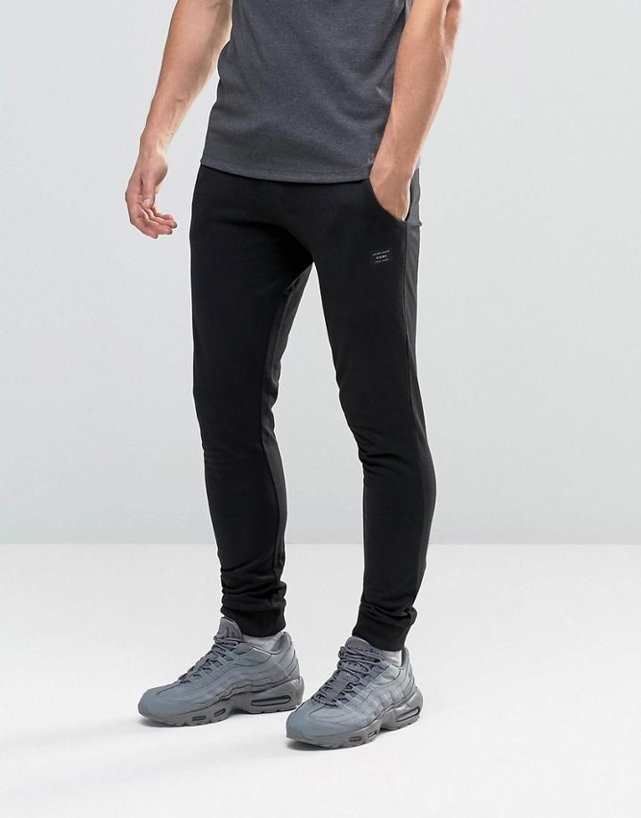 Jack & Jones Sweat Joggers With Branding - Black